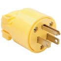 15-Amp Yellow Electrical Plug