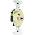 Ivory 20-Amp Heavy-Duty Single Receptacle