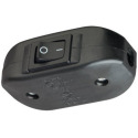 Black Cord Switch, 6-Amp, 120 Volt