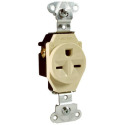Ivory 15-Amp Single Receptacle