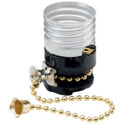Metal Lampholder With Pull Chain