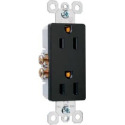 radiant® 15-Amp 125-Volt Duplex Receptacle, 1-Pack, Black