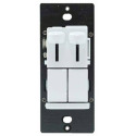300-Watt White Slide Dimmer With De-Hummer Fan Control
