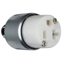 125-Volt White Armored Connector