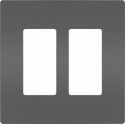 radiant® Black Rocker Switch Wall Plate