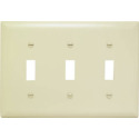 TradeMaster® 3-Toggle Ivory Wall Plate