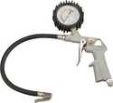 Tire Inflator Gauge For Use With Single Clip-On Connector