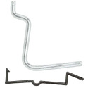 1-1/2-Inch x 1-7/8-Inch Zinc Peg Hook