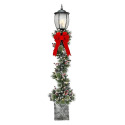 7-Foot Pre-Lit Glittery Lamp Post