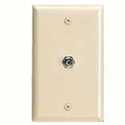Ivory Telephone/Coax Cable Wall Plate