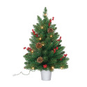 24-Inch Pre-Lit Tree in Bucket