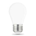 Enhance® Frost Glass Filament 60-Watt Equivalent A15 E26-Medium Soft White Dimmable LED Light Bulb, 2-Pack