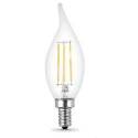 Enhance® Filament 40-Watt Equivalent BA10 E12-Candelabra Daylight Dimmable LED Light Bulb, 4-Pack