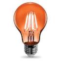 Filament 4.5-Watt A19 E26-Medium Orange Dimmable LED Light Bulb, 1-Pack