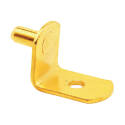 Shelf Support Peg - 20 lb. Capacity, Metal, Brass, 1-Pack