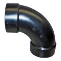 1-1/2-Inch Black ABS Long Sweep Pipe Elbow