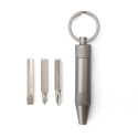 Screw It! Mini Screwdriver Keychain With 3 Bits