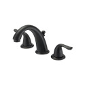 Venetian Bronze 2-Handle Bathroom Sink Faucet With Drain, Widespread - WaterSense® Certified