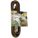Ext Cord 16/2 Spt-2 Brown 15 ft