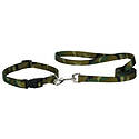 1-Inch X 6-Foot Green Camo Dog Lead
