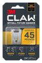 Claw, 45-Pound, Drywall Picture Hanger, 3-Count