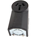 125/250-Volt 50-Amp 2-Pole Black Electrical Receptacle