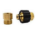 M22 x 3/8-Inch FNPT Brass Pressure Washer Connector Set