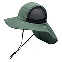 Green Mesh Flap Cap
