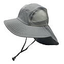 Grey Mesh Flap Cap