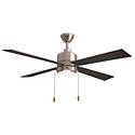 Boston Harbor S2501018-2-BN Indoor Ceiling Fan, Brown Housing, 52 in Sweep