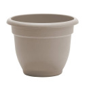 13-Inch Vanilla Bean Round Plastic  Ariana Planter
