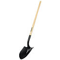 45-Inch Round Point Shovel With Hardwood Handle