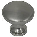 Ultima Series Hollow Cabinet Knob — 1-3/8 in. Dia, Brushed Satin Nickel, 1-Pack
