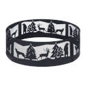 36-Inch Black Woodland Fire Ring