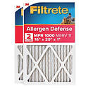 Allergen Defense Air Filter — MPR 1000, MERV 11, 16 x 20 x 1 in., 2-Pack