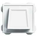 4-Inch White Hooded Vent
