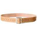 Trim To Fit X 1-3/4-Inch Tan Embossed Leather Work Belt