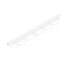 3/8-Inch X 96-Inch White PVC Bullnose