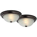 13-Inch Oil-Rubbed Bronze Ceiling Fixture, Twin Pack