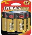 D Eveready Gold Alkaline Battery 4-Pack