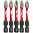 2-Inch Phillips PH2 SHOCKWAVE Impact Duty™ Bit, 5-Pack
