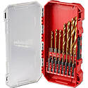 SHOCKWAVE™ Impact Duty RED HELIX™ Titanium Drill Bit Set, 15-Piece