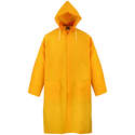 Extra Large, Yellow, Polyester/PVC, Hooded Raincoat