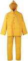 3-Extra Large, Yellow, PVC/Polyester, Rainsuit, 3-Piece