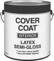 Gallon Dover White Cover Coat Latex Semi-Gloss Interior Paint