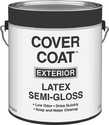 1-Gallon White Semi-Gloss Cover Coat Exterior Latex Paint