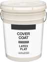 Cover Coat Interior Latex Paint Flat White 5 Gal