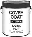 Cover Coat Interior Latex Paint Flat Dover White 1 Gal