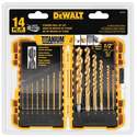 DeWALT Dw1354 Drill Bit Set, Hss, Titanium, 14-Piece