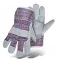 Large Gray/Blue Economy Glove With Split Leather Palm